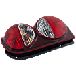 Passenger Side Tail Light, with Bulb, Halogen, Clear and Red Lens, Without Tail Lamp Guard, Except Renegade Model