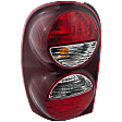 Driver Side Tail Light, with Bulb, Halogen, Clear and Red Lens, Without Tail Lamp Guard, Except Renegade Model