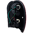 Driver Side Tail Light, with Bulb, Halogen, Clear and Red Lens, Without Tail Lamp Guard, Except Renegade Model