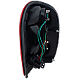 Driver Side Tail Light, with Bulb, Halogen, Clear and Red Lens, Without Tail Lamp Guard, Except Renegade Model