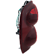 Driver Side Tail Light, with Bulb, Halogen, Clear and Red Lens, Without Tail Lamp Guard, Except Renegade Model