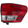 2012 Jeep Grand Cherokee Laredo - Passenger Side, Outer Halogen Tail Light, With bulb(s), Mounts on Body, OE Replacement