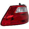 2012 Jeep Grand Cherokee Laredo - Passenger Side, Outer Halogen Tail Light, With bulb(s), Mounts on Body, OE Replacement