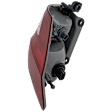 Driver Side, Outer Tail Light, with Bulb, Halogen, Clear and Red Lens, CAPA CERTIFIED