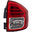 Passenger Side Tail Light, with Bulb, LED, Clear and Red Lens