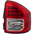 Passenger Side Tail Light, with Bulb, LED, Clear and Red Lens