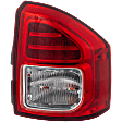 Passenger Side Tail Light, with Bulb, LED, Clear and Red Lens