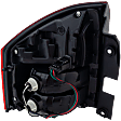 Passenger Side Tail Light, with Bulb, LED, Clear and Red Lens