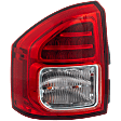 Driver Side Tail Light, with Bulb, LED, Clear and Red Lens