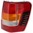 Passenger Side Tail Light, with Bulb, Halogen, Amber, Clear and Red Lens, Production Date From November 2001