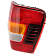 Passenger Side Tail Light, with Bulb, Halogen, Amber, Clear and Red Lens, Production Date From November 2001