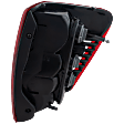 Driver Side Tail Light, with Bulb, Halogen, Amber, Clear and Red Lens, Production Date From November 2001