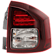 Passenger Side Tail Light, with Bulb, Halogen, Clear and Red Lens