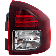 Passenger Side Tail Light, with Bulb, Halogen, Clear and Red Lens, CAPA CERTIFIED