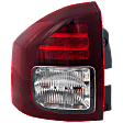 Driver Side Tail Light, with Bulb, Halogen, Clear and Red Lens