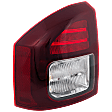 Driver Side Tail Light, with Bulb, Halogen, Clear and Red Lens