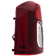 Driver Side Tail Light, with Bulb, Halogen, Clear and Red Lens