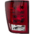 Driver Side Tail Light, with Bulb, Halogen, Clear and Red Lens