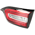 Passenger Side, Inner Tail Light, with Bulb, Halogen/LED Combo, Clear and Red Lens