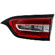 Passenger Side, Inner Tail Light, with Bulb, Halogen/LED Combo, Clear and Red Lens, CAPA CERTIFIED