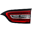 Passenger Side, Inner Tail Light, with Bulb, Halogen/LED Combo, Clear and Red Lens, CAPA CERTIFIED