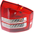 Passenger Side Tail Light, with Bulb, Halogen, Clear and Red Lens