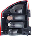 Passenger Side Tail Light, with Bulb, Halogen, Clear and Red Lens