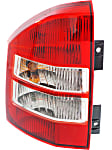 Driver Side Tail Light, with Bulb, Halogen, Clear and Red Lens