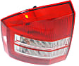 Driver Side Tail Light, with Bulb, Halogen, Clear and Red Lens