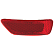 Rear, Passenger Side Bumper Reflector