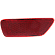 Rear, Driver Side Bumper Reflector