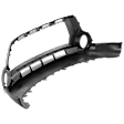 Front, Lower Bumper Cover, Textured, 1-Piece Type Bumper, CAPA Certified