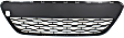 Hatchback Front, Center, Lower Bumper Grille, Textured Gray
