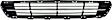 Front Bumper Grille, Black