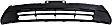Front Bumper Grille, Black CAPA Certified
