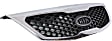Grille Assembly, Chrome Shell with Painted Black Insert