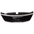 Grille Assembly, Painted Black Shell and Insert, CAPA CERTIFIED