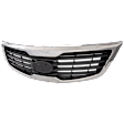 Grille, Chrome Shell with Painted Gray Insert, 4 Cyl., 2.4L Engine