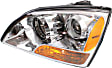 Driver Side Halogen Headlight, With bulb(s), OE Replacement
