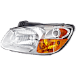 2007 Kia Spectra - Driver Side Halogen Headlight, With bulb(s), OE Replacement