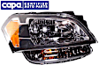 Passenger Side Headlight, with Bulb, Halogen, Clear Lens, CAPA Certified