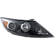 2011-2012 Kia Sportage - Passenger Side Halogen Headlight, With bulb(s), OE Replacement
