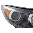 2011-2012 Kia Sportage - Passenger Side Halogen Headlight, With bulb(s), OE Replacement