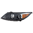 Driver Side Halogen Headlight, With bulb(s), OE Replacement