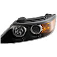 2011-2013 Kia Sorento - Driver Side Headlight, with Bulb, Halogen, Clear Lens