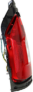 Driver Side Tail Light, with Bulb, Halogen, Clear and Red Lens