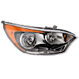 Passenger Side Halogen Headlight, With bulb(s), OE Replacement, Hatchback