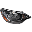 Passenger Side Halogen Headlight, With bulb(s), OE Replacement, Sedan