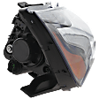 Passenger Side Halogen Headlight, With bulb(s), OE Replacement, Sedan