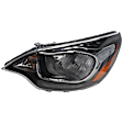 Driver Side Halogen Headlight, With bulb(s), OE Replacement, Sedan